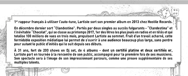 lartiste en tournée